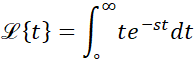 حل مثال سوم در تعریف تبدیل لاپلاس در سایت ریاضیات ایران