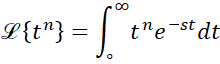 حل مثال چهارم در تعریف تبدیل لاپلاس در سایت ریاضیات ایران