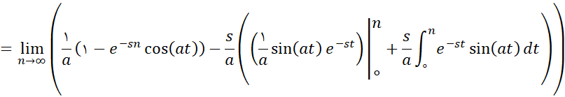 تصویر شماره پنج حل مثال ششم در تعریف تبدیل لاپلاس در سایت ریاضیات ایران