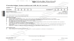 Cambridge International AS and A Level Mathematics May June 2022 9709-1 With Solution